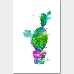 Cactus Watercolor Painting 1 Posters and Art